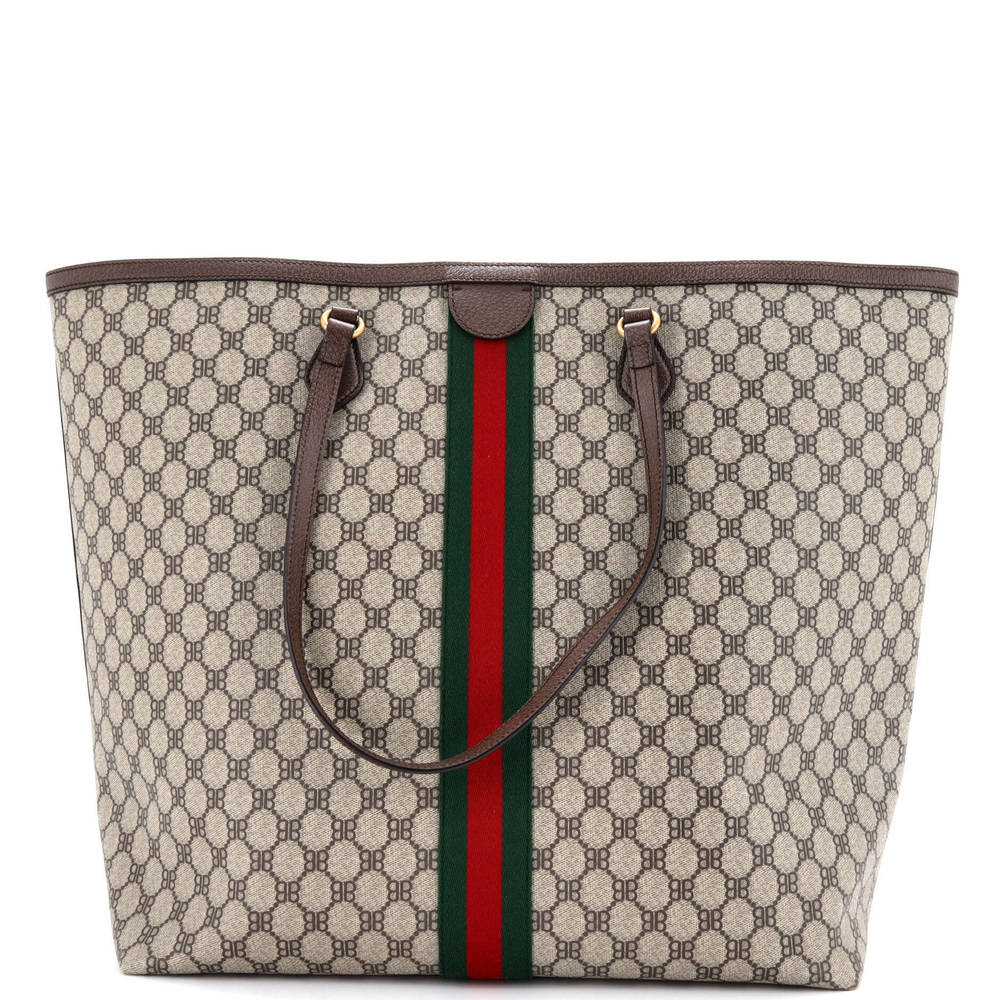Balenciaga Large x Gucci The Hacker Project Tote Graffiti BB Coated Canvas - Picture 3 of 5